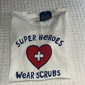 Life is Good White Graphic Tee